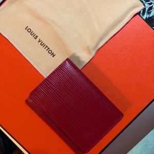 Authentic Louis Vuitton Epi Leather Card Wallet